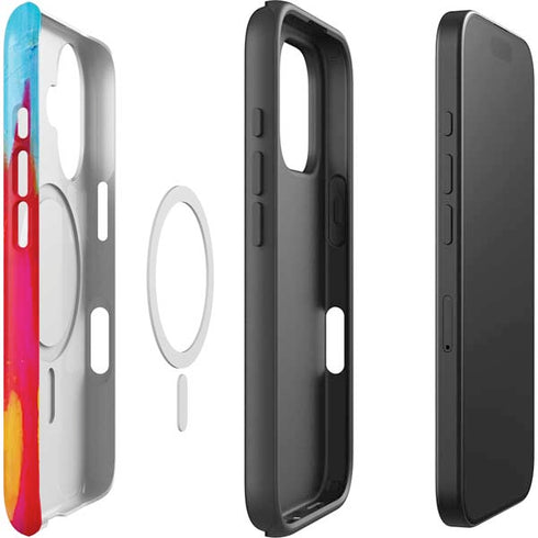 Multicolor Brush Stroke by Etta Vee iPhone 16 Plus Magsafe Impact Case